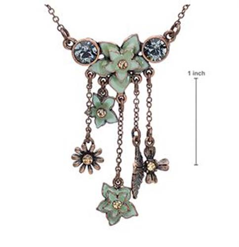 PILGRIM Danish Design • Aqua & Topaz Swarovski Crystal Enamel Necklace