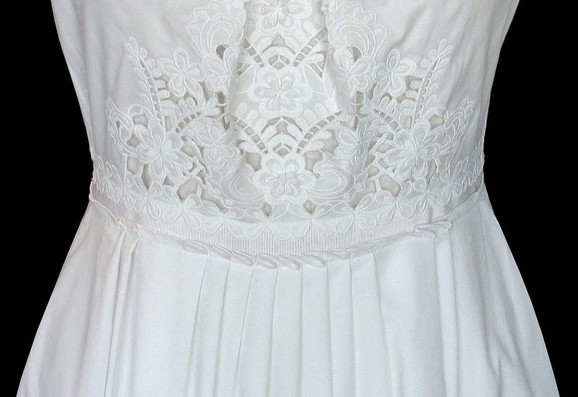 ELIE TAHARI • White Embroidered CHARLOTTE dress • NWT • US 10, UK 14