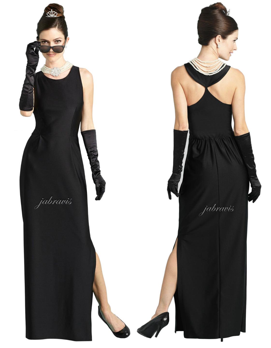 Audrey Hepburn Breakfast Tiffany’s Givenchy Repro Maxi Dress Gown Costume S M L | eBay1122 x 1440