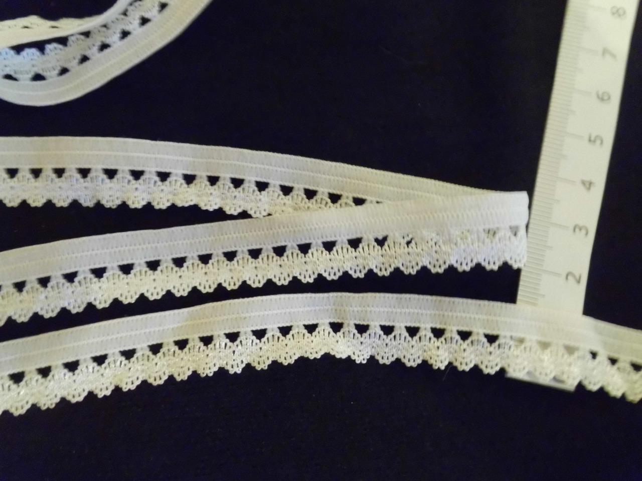ivory stretch lace trim