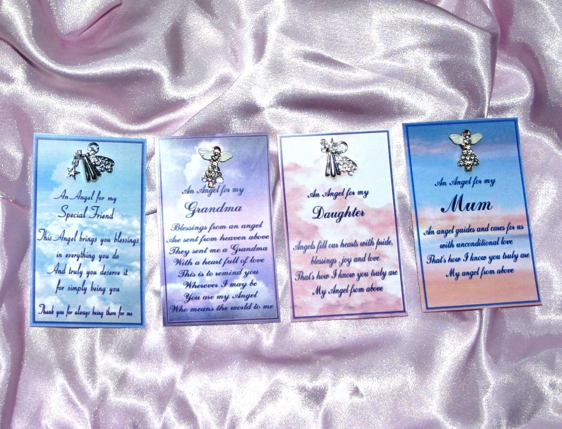 Guardian Angel Special Unique Gift Pin Poem Mum Daughter Special Friend Grandma Ebay