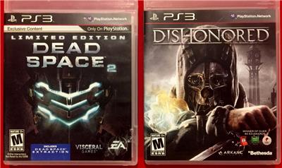 Details About Ps3 Sony Playstation 3 Two 2games Dishonored Limited Edition Dead Space 2