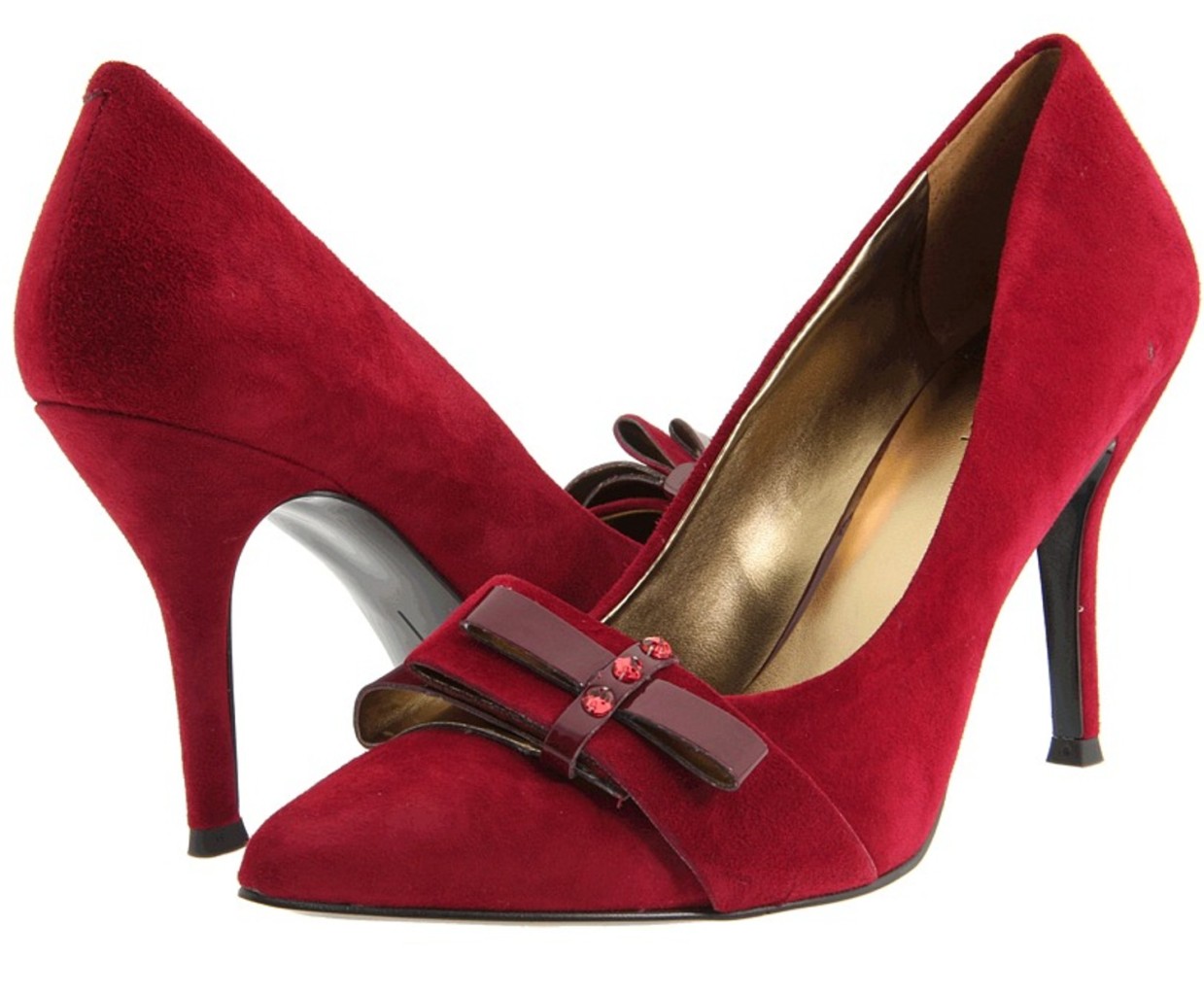 womens shoes nib nine west francess heels pumps wine red burgundy suede ...