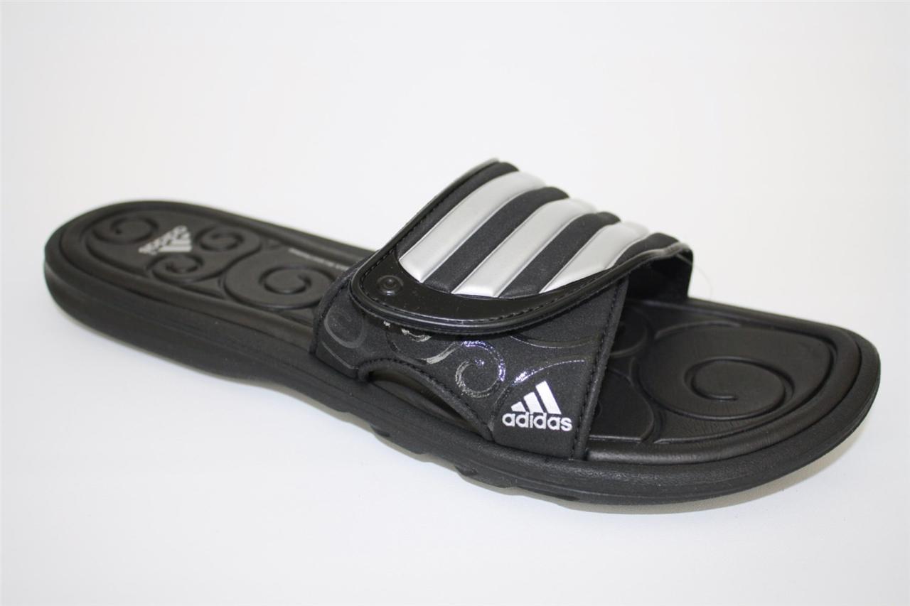 Womens ADIDAS *SLEEKWANA* U42703 Sport Slide Sandals Supercloud Black ...