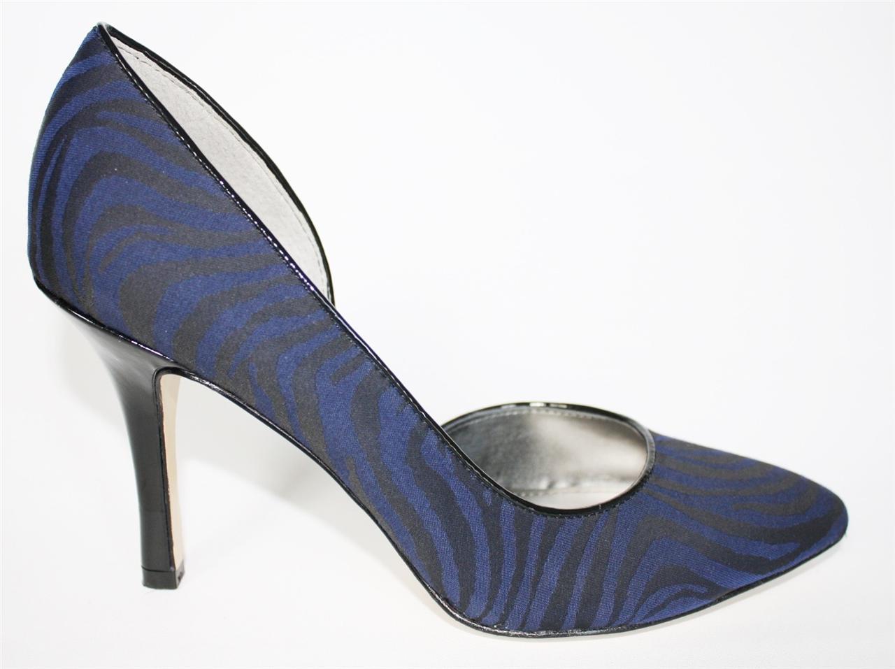 Womens Shoes Anne Klein ZYA d'Orsay Classy Pumps Heels Navy Black Multi ...