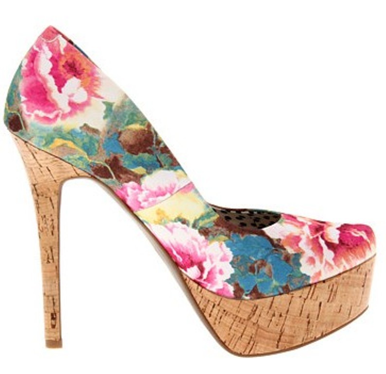 Womens Shoes Jessica Simpson WALEO Platform Pumps Heels Pink Multi ...