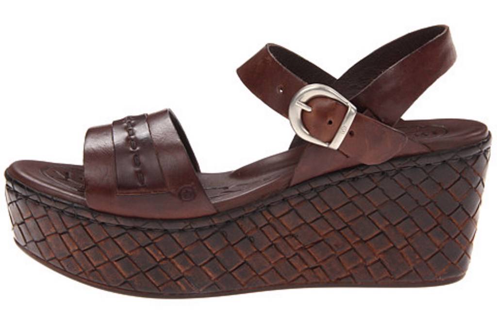 Platform Sandals: Dark Brown Platform Sandals