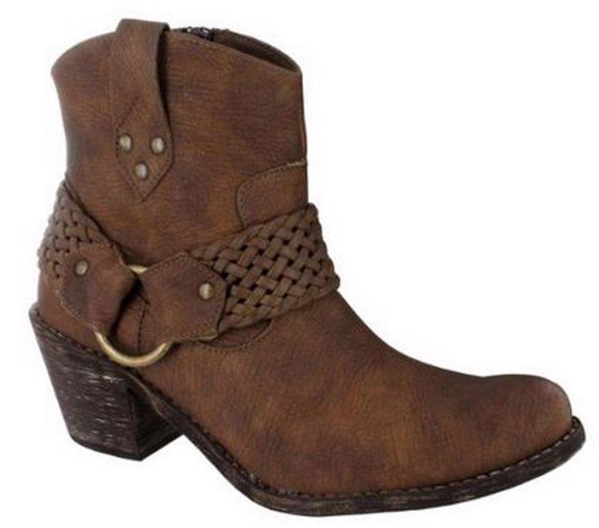 Women's b.o.c BORN ADALEE Short Boots Western Cowboy Brown | eBay