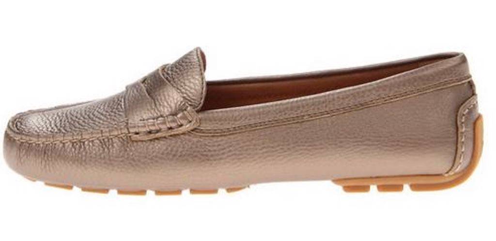 Women's Shoes Ralph Lauren CAMILA Penny Loafers Moccasin Muted Gold ...