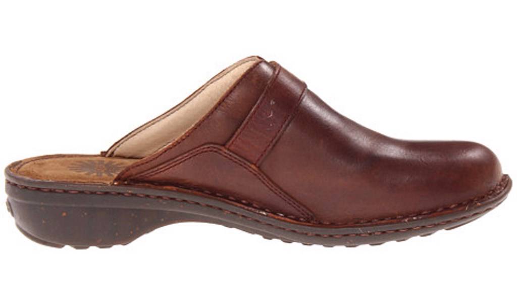 Women's Shoes UGG Australia LIVIA Slip-On Clogs Mules Leather Chocolate ...