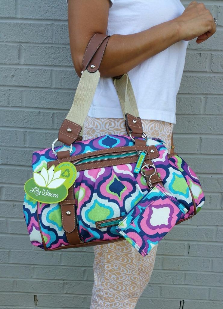 NWT Handbags Lily Bloom 21RPD42ABLBB TRIPLE SECTION SATCHEL Multicolor ...