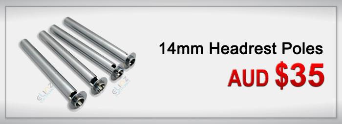 14mm Headrest Poles add on