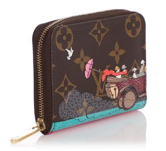 New Louis Vuitton Monogram Christmas 2015 Animation Evasion Zippy