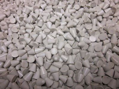 tumbling plastic deburring polishing tumbler buffing cone 3lb