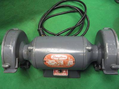 DAYTON    6" INDUSTRIAL DOUBLE END GRINDER BUFFER 1/4HP 115V 