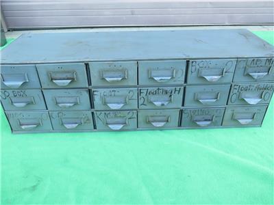 Steel Metal Cabinet 18 Drawer Steel Part Hardware Tooling Storage