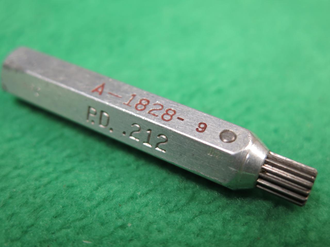 A18289 .212 P D INSPECTION INVOLUTE SPLINE GAUGE CHECK GAGE GO NOGO