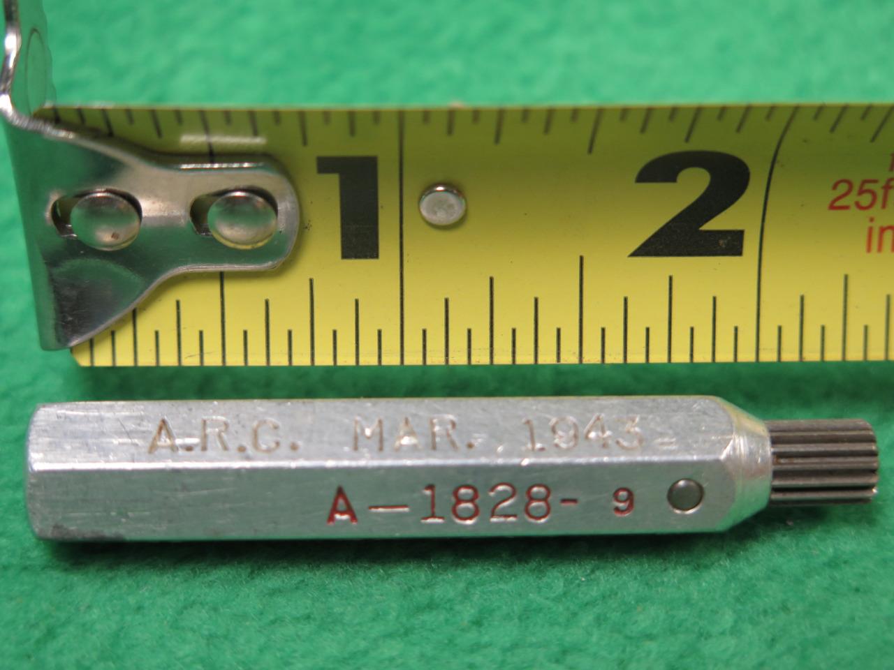 A18289 .212 P D INSPECTION INVOLUTE SPLINE GAUGE CHECK GAGE GO NOGO