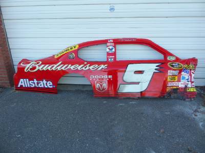 KASEY KAHNE 9 RACE USED NASCAR SHEETMETAL BUDWISER 2008 DODGE SIDE ...