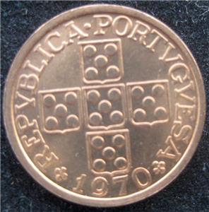 Portugal 20 centavos 1970  BU lot of 25 BU coins
