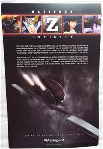NYCC 2018 MAZINGER Z INFINITY Viz Media Poster Double Sided