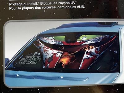 Star Wars Boba Fett Accordion Style Car Truck SUV Front