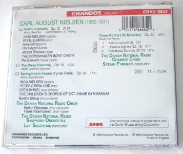 Details About Nielsen Choral Works Nielsen Byriel Gronlund Austria Cd