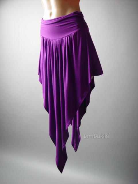 Pagan Gypsy Nymph Handkerchief Hem Asymmetric Foldover Purple 65 mv ...