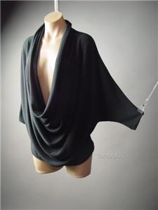 plunging cowl neck
