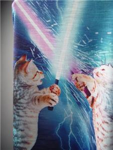 Cat Kitty Lightsaber Star Wars Space Galaxy Graphic Tank Top 173
