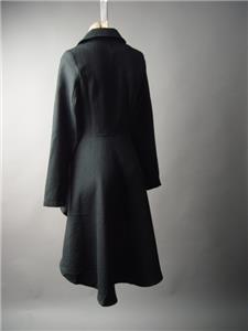 Black Victorian Era Military Steampunk Tailcoat Cutaway Jacket 189 mv Coat S M L