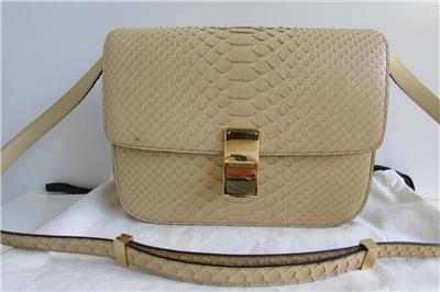 celine python box bag