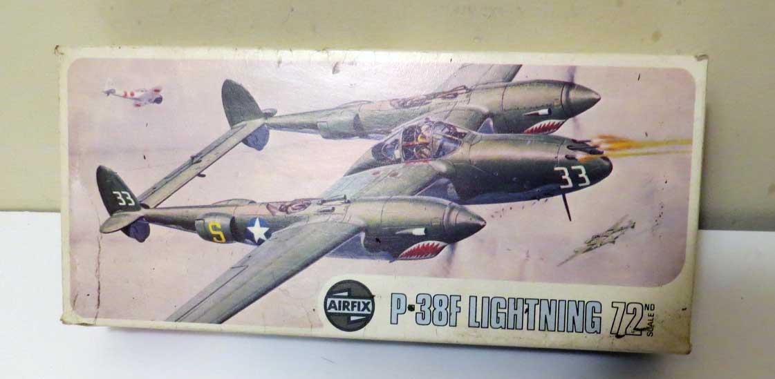 AIRFIX 1/72 SCALE LOCKHEED P-38F LIGHTNING PLASTIC MODEL KIT | eBay