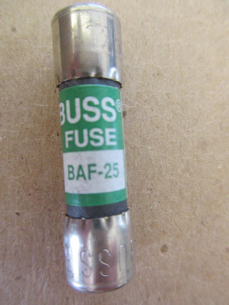 1X BUSSMANN FUSE BAF 20, 25 o 30 amperios 125V 13/32"" x 1-1/2"" "NUEVO DE LOTE ANTIGUO" - Imagen 3 de 4