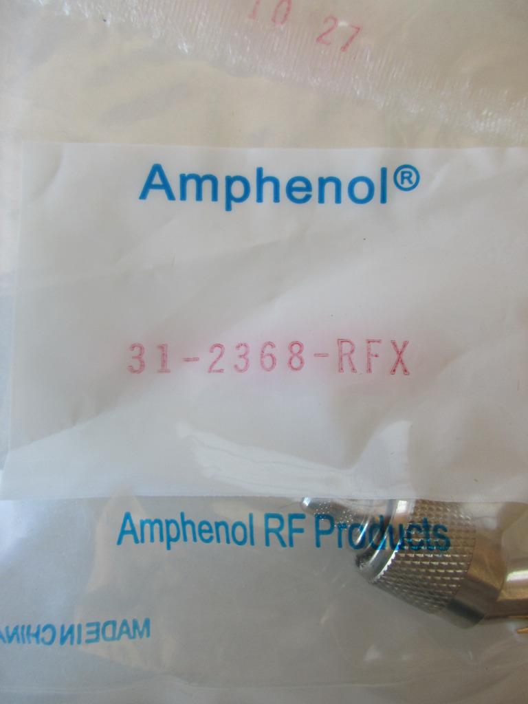 Lot Amphenol Connector 31-2368 or 31-2368RFX TNC Straight Plug 50Ω RG59 RG62 NIP - Picture 4 of 5