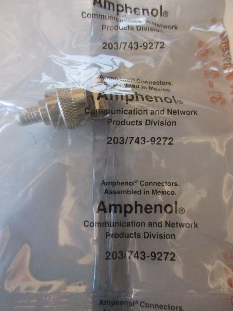 Lot Amphenol Connector 31-2368 or 31-2368RFX TNC Straight Plug 50Ω RG59 RG62 NIP - Picture 2 of 5