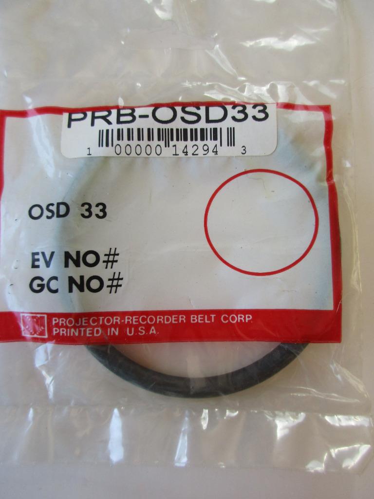 (1 ea) OSD Round Rubber Belt PRB 4.7" to 22.8" IC x .180 or .210 C/S