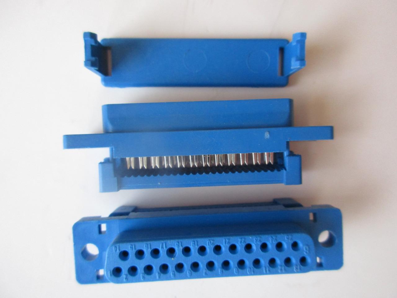 (2/5/10 Lot) DB25 Ribbon Cable Mount Connector Male or Female Plastic Face D-Sub - Picture 2 of 7