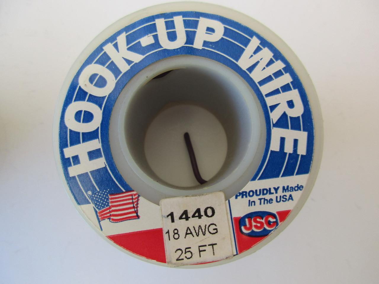 25' ft rollo 18 AWG CABLE DE CONEXIÓN TRENZADO 300 V PVC aislamiento marrón púrpura - Imagen 5 de 5