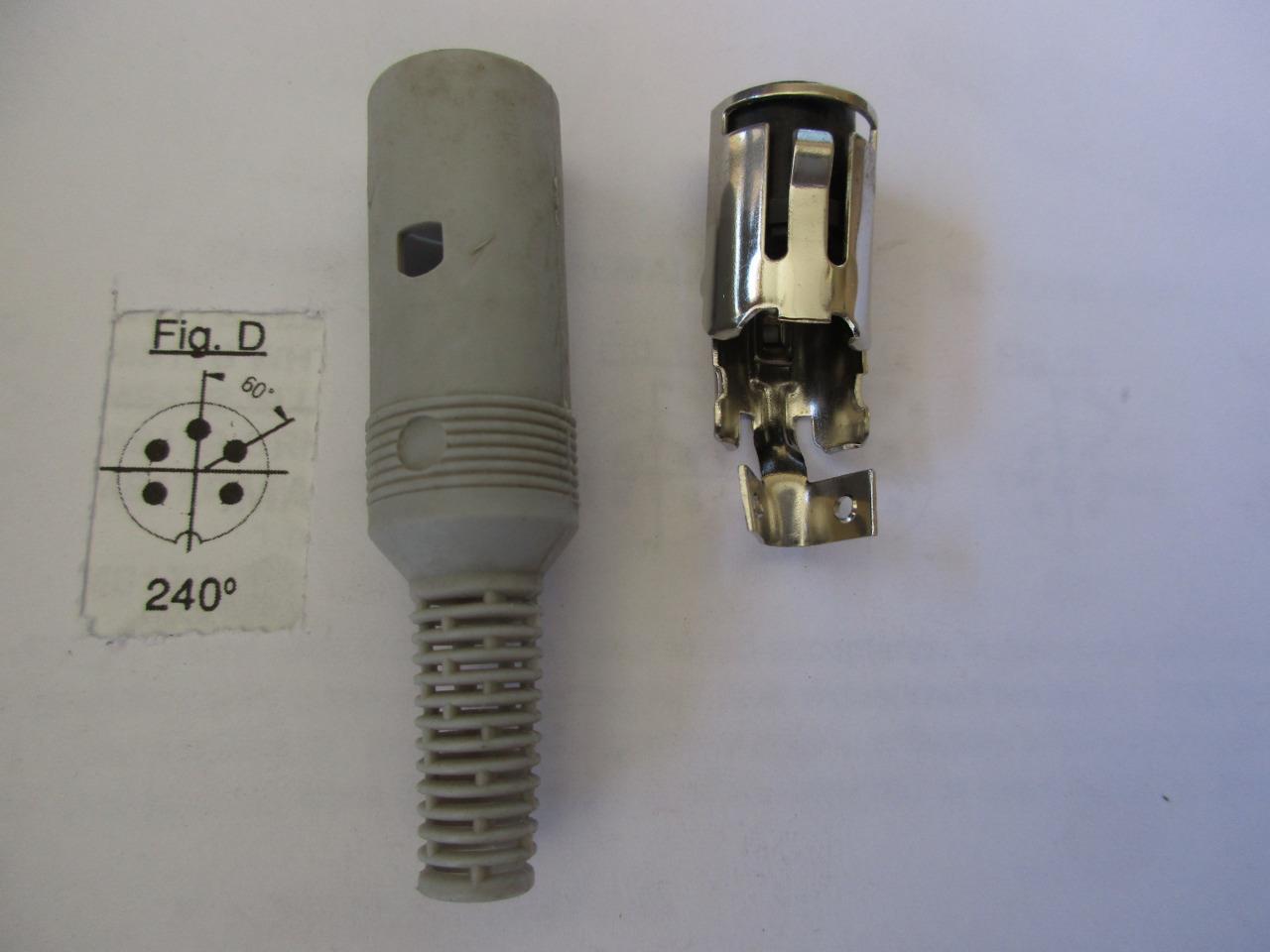 1x Standard Female DIN Connector Inline Cable Mount 3/4/5/6/7/8 Pin GRAY BLACK - Picture 7 of 12