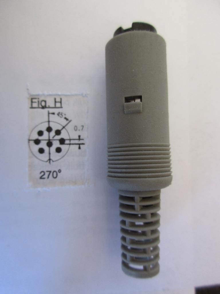 1x Standard Female DIN Connector Inline Cable Mount 3/4/5/6/7/8 Pin GRAY BLACK - Picture 12 of 12