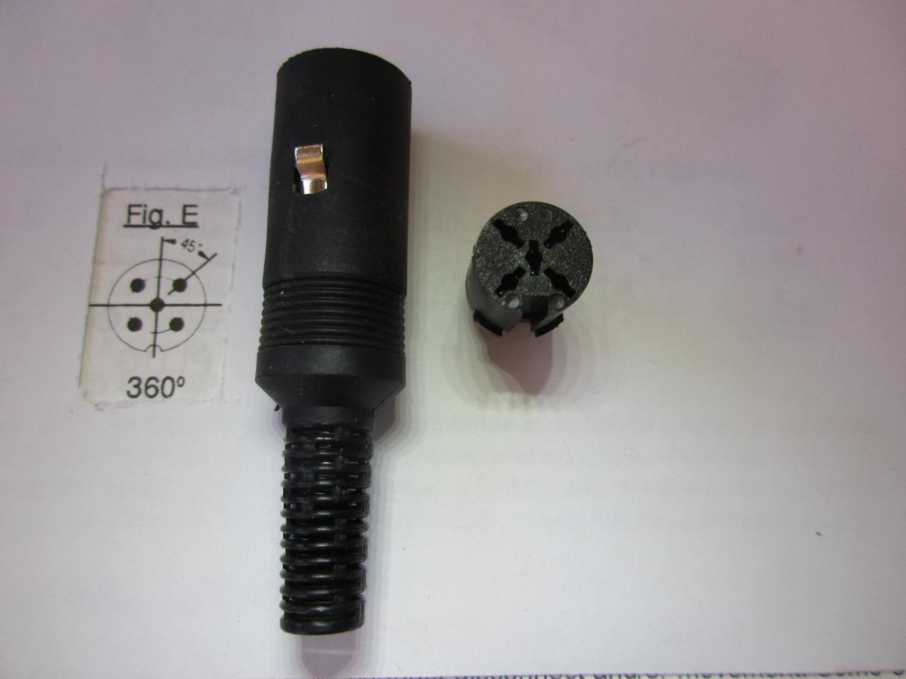 1x Standard Female DIN Connector Inline Cable Mount 3/4/5/6/7/8 Pin GRAY BLACK - Picture 8 of 12