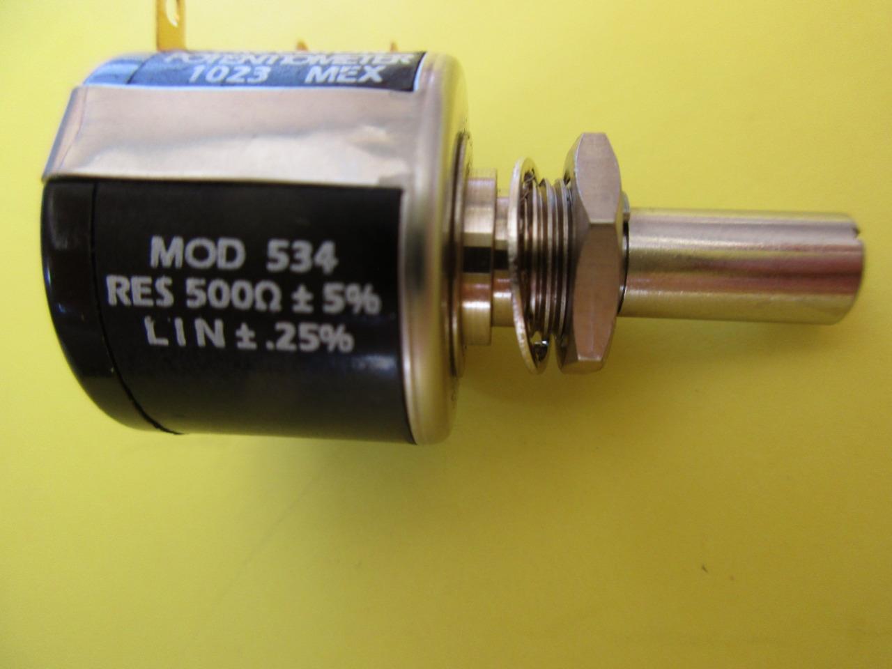 534-1-1 SPECTROL 10-Turn POTENTIOMETER 3-Watt 500 or 20K or 50K Ohm Wirewound