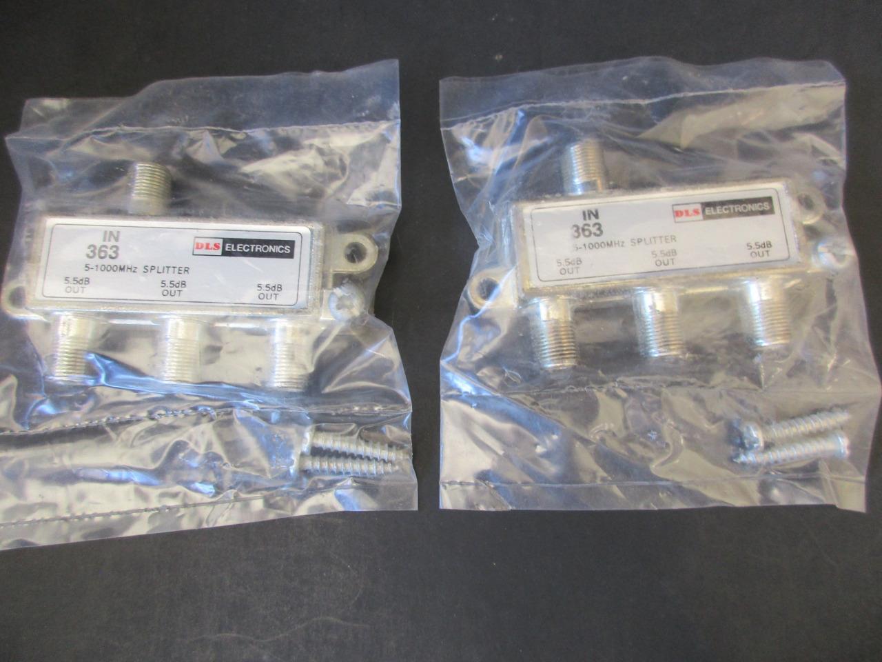 2 or 5 Lot 1 GHZ 3-Way SPLITTER 5-1000 MHz TV Antenna Internet Sat Coax Cable