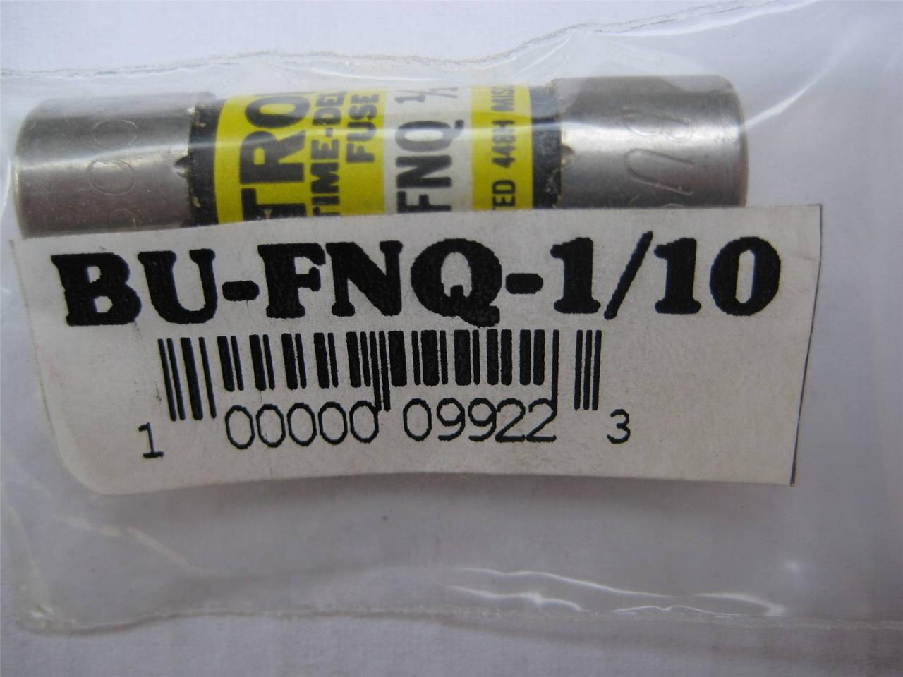1X BUSSMANN FUSE FNQ FLQ 1/10 1/2 6/10 8/10 1-6/10 2 2-1/4 2-1/2 or 3 NOS 500v