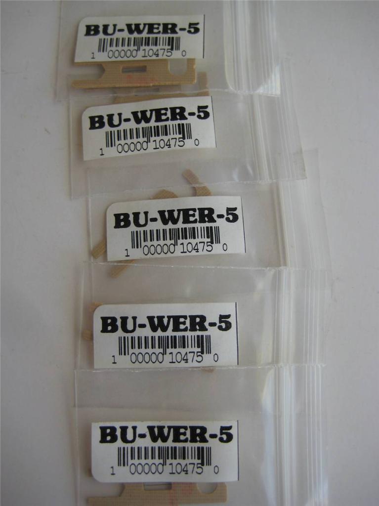 (Paquete de 5) Fusible de acción rápida BUSSMANN WER 3/4, 1-1/3, 3, 4 o 5 amperios 60VDC NOS - Imagen 6 de 6