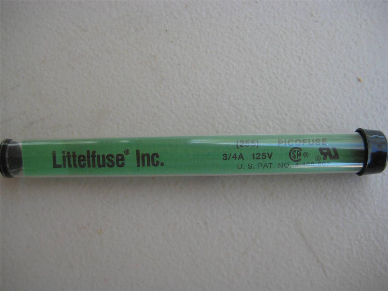 5X Littelfuse PICO Fuse 255 1/4 3/8 3/4 2-1/2 3 3-1/2 4 10 12 o 15 A 125v Rápido - Imagen 4 de 11