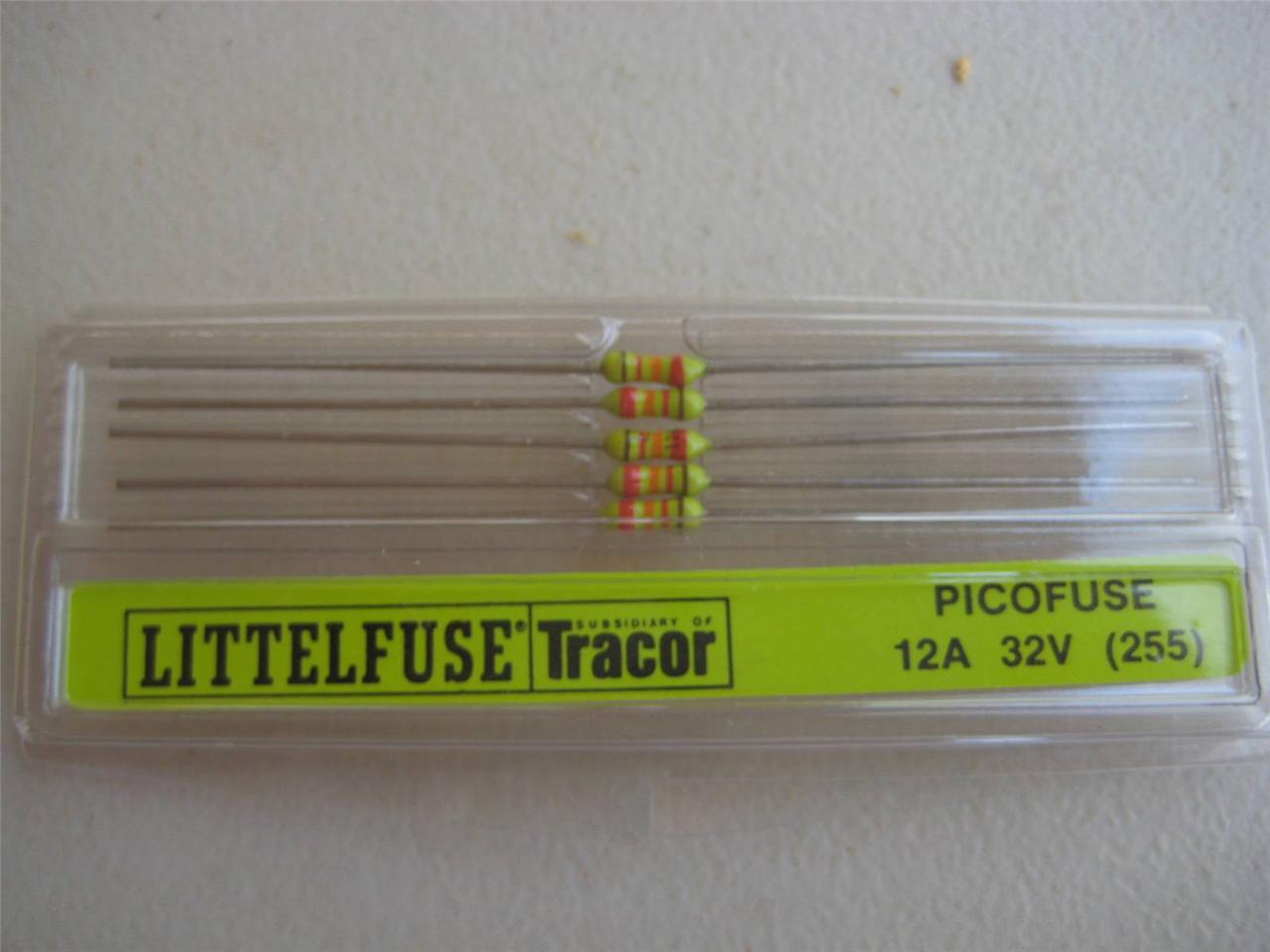 5X Littelfuse PICO Fuse 255 1/4 3/8 3/4 2-1/2 3 3-1/2 4 10 12 o 15 A 125v Rápido - Imagen 10 de 11