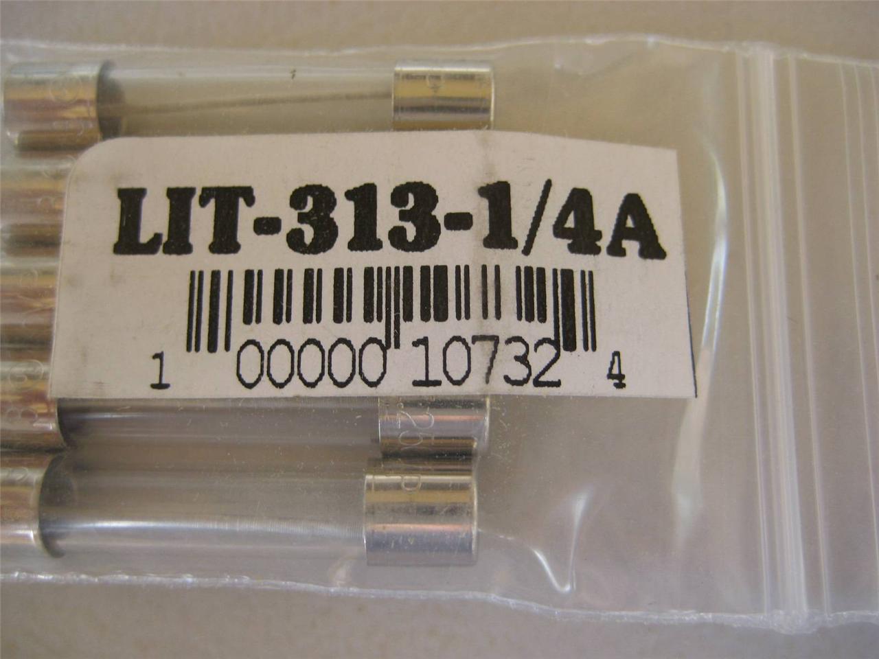 3/16 or 3/8 Amp Slow Blow .175 1/8 1/10 4/100 5X Littelfuse Fuse 313 1/100 