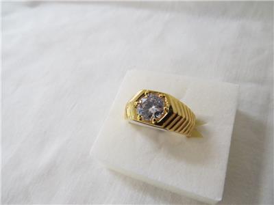 上等な Gold Men's Electroplated eBay | NEW 9.75 Size Grams 8.36 Ring CZ 管楽器・吹奏楽器